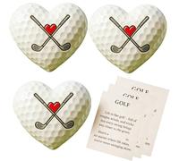 Waycin Abbraccio tascabile da golf, a forma di cuore, per donne e uomini, regalo positivo per palline da golf, supporto emotivo, regalo di buona fortuna per lui e la sua amica, sorella, fratello