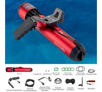 Waydoo Subnado Standard Subacqueo Sea Scooter Starter Kit Rosso 500W 60m 1,4m/s