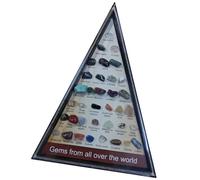 Wayfadacc 36 Natural Crystal Agate Gemstones Specimens Educational Mineral Collection for Geology Enthusiasts And Craft Projects Crystal Gemstones Educational Set