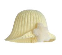 Wayfadacc Berretto invernale leggero pieghevole a forma di stella in poliestere traspirante regolabile per uomo donna berretti invernali pieghevoli leggeri, Giallo, Taglia unica