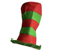 Wayfadacc Cappello a righe per Halloween, con bordo largo, pieghevole, a punta, per feste e celebrazioni