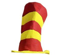 Wayfadacc Cappello a righe per Halloween, con bordo largo, pieghevole, a punta, per feste e celebrazioni