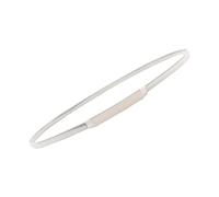 Wayfadacc Cintura in vita flessibile con catena in metallo per donna elastica sottile design ornamento in vita migliora il fascino per abiti
