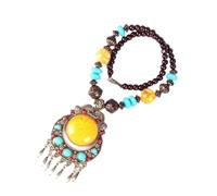 Wayfadacc Elegante copricapo con perline per principesse occidentali, collana scintillante per spostamenti quotidiani e celebrazioni