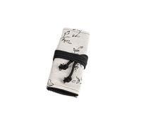 Wayfadacc Peony 12/24/36/48/72 fori tela rotolo penna tenda matita borsa per la custodia trucco Wrap Holder stoccaggio materiale scolastico