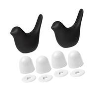 Wayfadacc Tappi per bulloni in ABS a forma di uccello, finitura dorata, per camper e bagno, in ceramica, installazione rapida, 2 copribulloni a forma di uccello dorato