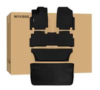 WAYIDSS Tappetini e tappetini per bagagliaio per Honda Odyssey 2018-2023 2024, set completo a 3 file con fodera per carico, protezione in TPE per tutte le condizioni atmosferiche, accessori