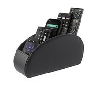 WAYIFON Supporto per telecomando con 5 tasche, grande supporto per TV, DVD, 4 K Stick e Bluray, telecomando per penne, M nero