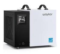 Waykar Deumidificatore Energy Star Crawl Space da 70 pinte, con tubo di scarico, deumidificatore commerciale per cantine e casa, per spazi fino a 5000 metri quadrati, controllo intelligente