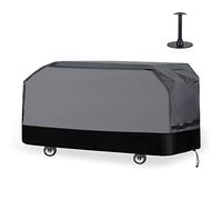 Waykea Heavy Duty Griddle Grill Cover for Blackstone 36 Inch, Royal Gourmet | Thick 600D Oxford Waterproof UV & Fade Resistant Griddle Station Cover (68”W x 28”D x 35”H, Gray/Black)