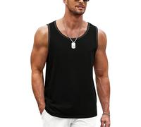 Wayleb Canotta Uomo Palestra Sport - Tank Top Girocollo per Allenamento e Vita Attiva, Nero-B, XXL