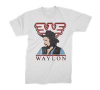 Waylon Jennings Colorate Portrait Paese Musica Cantante T Shirt WAY10137660