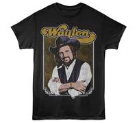 Waylon Jennings - Incrociate Braccia Foto - Licenza Ufficiale - Nero Solido
