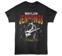 Waylon Jennings - Note Musicali - Licenza Ufficiale - Stampa Frontale Grigia