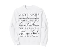 Waymaker Christian Men & Donne Che Amano Gesù Donne Uomini Felpa