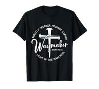 Waymaker Isaia 42:16 Croce Cristiana Fede Maglietta