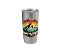 Waymaker promessa custode miracolo lavoratore cristiano vintage Bicchiere termico in acciaio inox doppia parete