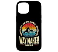Waymaker Promise Keeper Miracle Worker Christian men Custodia per iPhone 15