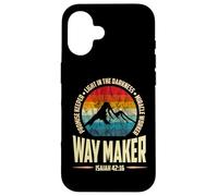 Waymaker Promise Keeper Miracle Worker Christian men Custodia per iPhone 16
