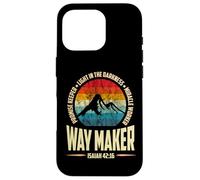 Waymaker Promise Keeper Miracle Worker Christian men Custodia per iPhone 16 Pro