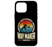 Waymaker Promise Keeper Miracle Worker Christian men Custodia per iPhone 16 Pro Max