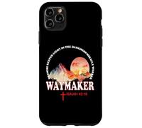 Waymaker Promise Keeper Miracle Worker Mountain Cool Retro Custodia per iPhone 11 Pro Max