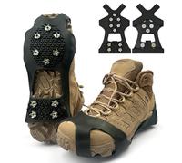 Waymaytecy 2 Pezzi Ramponi per Scarponi,Ice Tacchetti,Ramponcini,Neve Ghiaccio Ramponi,Scarpe Alpinismo,Ramponi da Ghiaccio Antiscivolo,Trazione Antiscivolo,per Escursioni in Inverno (XL