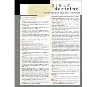 Wayne A. Grudem Erik Thoennes Bible Doctrine Laminated Sheet (Poster)