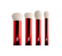 Wayne Goss Holiday Collection - Set di 4 pennelli sintetici con manico compatto, in confezione regalo