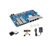 WayPonDEV Banana Pi BPI-R4 Wi-Fi 7 Wireless Dual Band WiFi OpenWRT Router Board, con MediaTek MT7988A (Filogic 880) SoC, supporto 2X 10GbE SFP e 4X GbE Gigabit Ethernet per NAS Smart Home Gateway