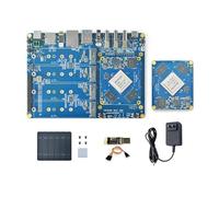 WayPonDEV CM3588 Kit NAS modulo di archiviazione di rete, computer a scheda singola LPDDR4 da 16 GB, CPU RK3588 2,4 GHz 6TOPs GPU NPU Mali-G610, supporto SSD NVMe 4X per server cloud domestico,