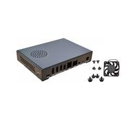 WayPonDEV Custodia in metallo nero per CM3588 NAS Kit Open Source Single Board Computer, dissipatore di calore in metallo per modulo di archiviazione di rete CM3588 Starter Kit con ventola di