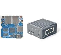 WayPonDEV Nanopi R2S Plus Wireless WiFi Computer Router OpenWRT, RK3328 Soc DDR4 1GB RAM 32GB eMMC, per Smart Home Office Gateway, Supporto Debian Ubuntu