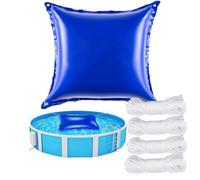 WAYRGN Cuscino invernale per piscina, per l'inverno, per piscina, 420 g/m², resistente al gelo e al cloro, con corda (120 x 120 cm)