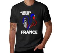 WAYSDA Go Blue- Allez Les Bleus France Design T-Shirt Black L