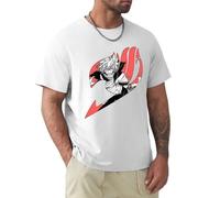 WAYSDA Natsu Dragneel Fairy Tail Logo T-Shirt White 3XL