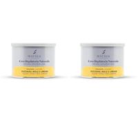 WAYSILK Vaso Cera Idro Ialu 350ml, Cera Depilatoria Idrosolubile con Zucchero, Miele e Limone, Texture Naturale e Delicata (Confezione da 2)