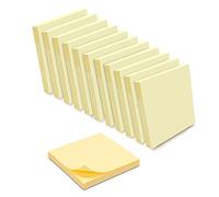 WAYTEX 1200 Note adesive riposizionabili giallo pastello 12 blocchi da 100 fogli, 75 x 75 mm