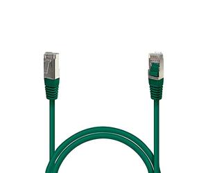Waytex 33587 ADSL-Cavo di Rete Ethernet RJ45 schermato, Lunghezza: 1,5 m, Colore: Verde