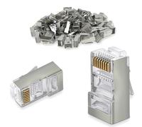 Waytex 37152 Tinmans connettore RJ45 schermatura Confezione da 100 Trasparente