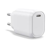 WAYTEX 59122 Caricabatterie rapido USB C 20W per smartphone, tablet, computer portatile - 1 porta USB-C, QC 3.0+PD con chip IC per ricarica sicura e protezione batteria, presa EU 2 pin