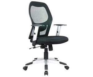 Waytex 78117 Giano Sedia da Ufficio Sedile Tessuto Nero 69 x 60 x 30 cm