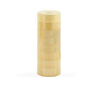 Waytex 930920 - Nastro adesivo da ufficio, trasparente, lucido, alto potere adesivo, larghezza 19 mm, rotolo da 33 m, qualità Pro, spessore 50 micron, confezione da 8