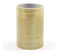 Waytex 930925 - Nastro adesivo da ufficio, trasparente, lucido, alto potere adesivo, larghezza 19 mm, rotolo da 66 m, qualità Pro, spessore 50 micron, 8 pezzi