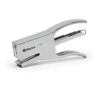 WAYTEX 931550 - Pinza cucitrice in metallo, 25 fogli, compatta, 100% metallo, per graffette 24/6 e 26/6, uso intensivo, colore: Cromo