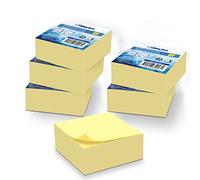 WAYTEX A931651C6 1920 - Note adesive, confezione da 6 blocchi da 320 fogli, colore: giallo quadrato, 75 x 75 mm, adesivi riposizionabili