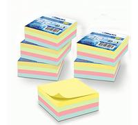 WAYTEX A931652C6 1920 - Note adesive, confezione da 6 blocchi da 320 fogli, colori pastello, quadrato, 75 x 75 mm, adesivi riposizionabili