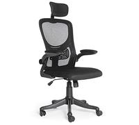 Waytex ALIOT - Sedia da ufficio ribaltabile, schienale ventilato, poggiatesta, braccioli sollevabili