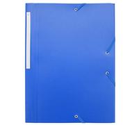 Waytex Camicia elastica a 3 ripiani Polypro 4,5/10e morbida e opaca A4 - Blu