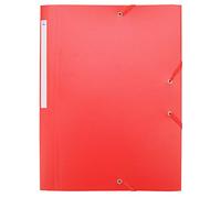 Waytex Camicia elastica a 3 ripiani Polypro 4,5/10e morbida e opaca A4 - Rosso